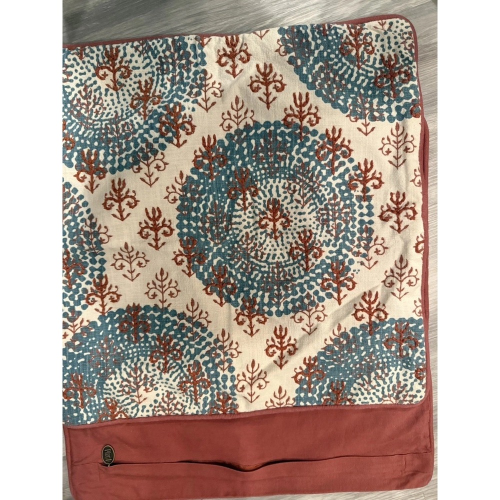 Pier 1 Set of 2 Boho Embroidered Medallion Accent Pillow Covers